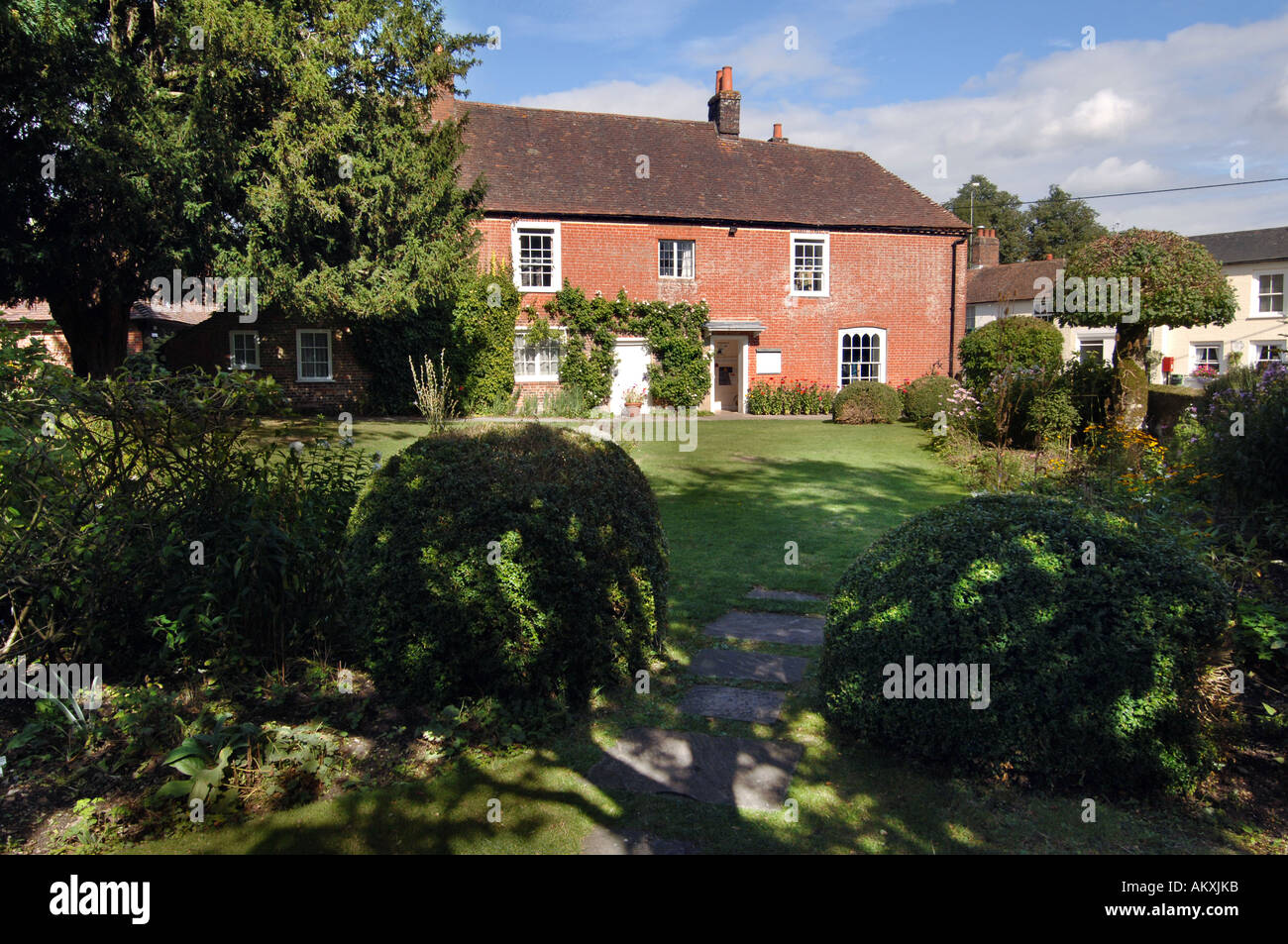 Author Jane Austens house in the village of Chawton Hampshire Stock Photo