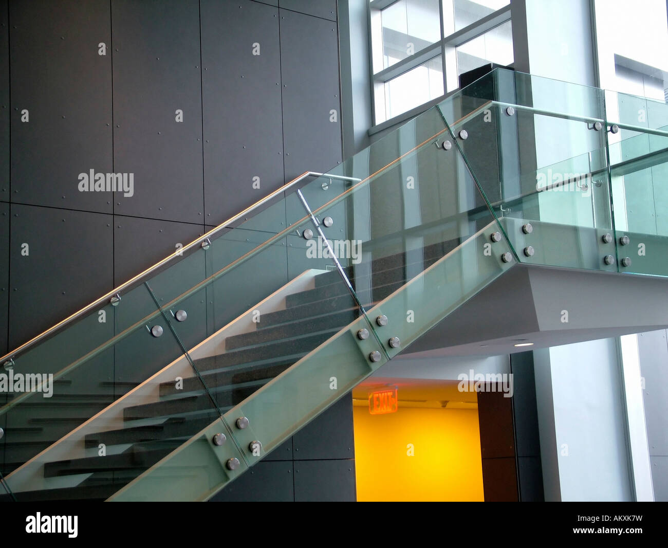 Architectural detail, Newhouse, Syracuse University Stock Photo Alamy