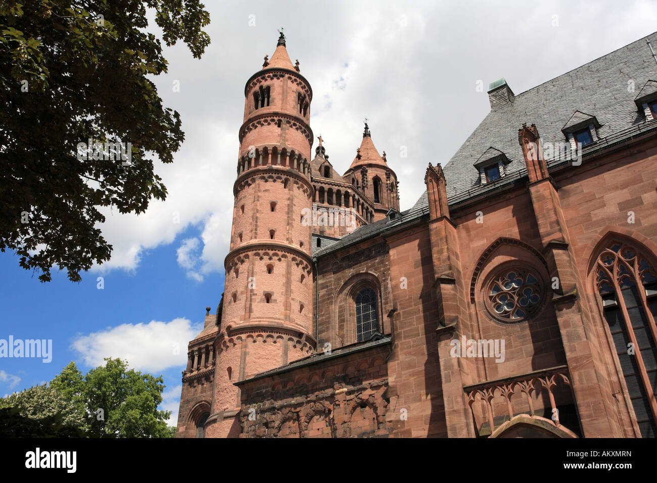 Petersdom in Worms, Rhineland-Palatinate, Germany Stock Photo