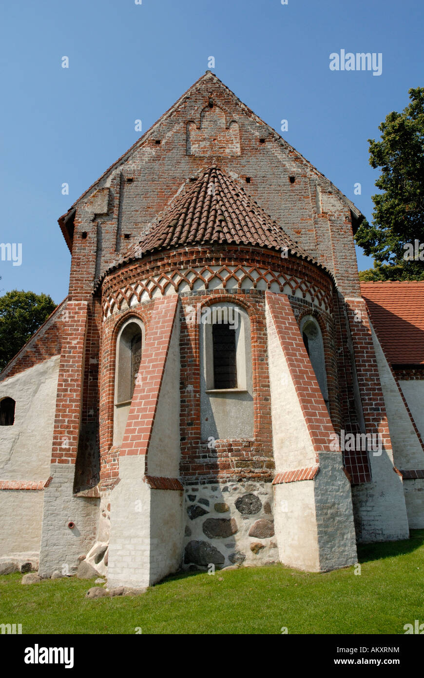 Ancient church, Altenkirchen, Ruegen, Rugia, MecklenburgWestern