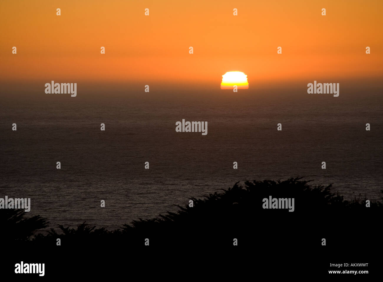 Big Sur sunset California USA Stock Photo - Alamy