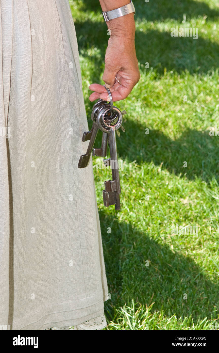 Old and large keys Stock Photo