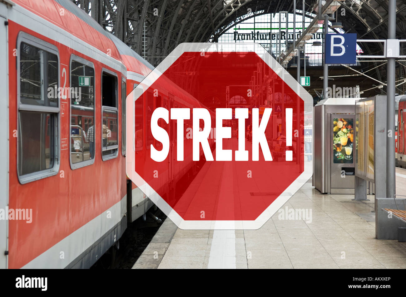 Strike At The Deutsche Bahn Stock Photo 15093069 Alamy