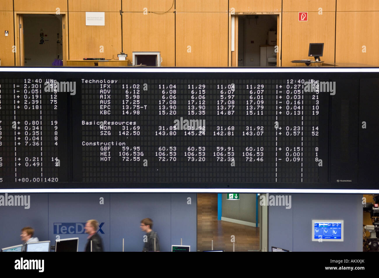 Securities trading, stock exchange Frankfurt, Hesse, Germany Stock Photo