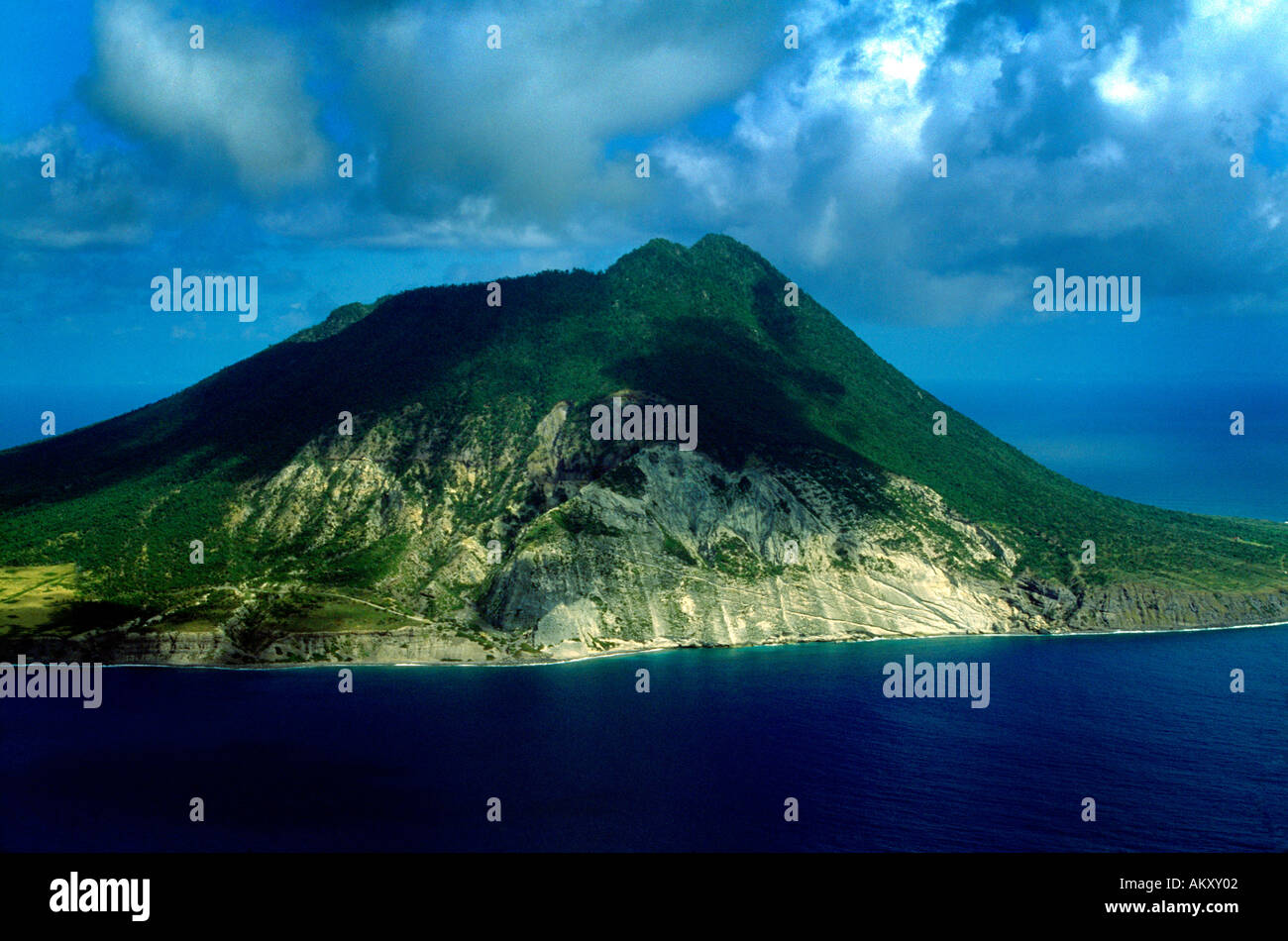 Netherlands Antilles St Eustatius Oranjestad The Quill Stock Photo Alamy