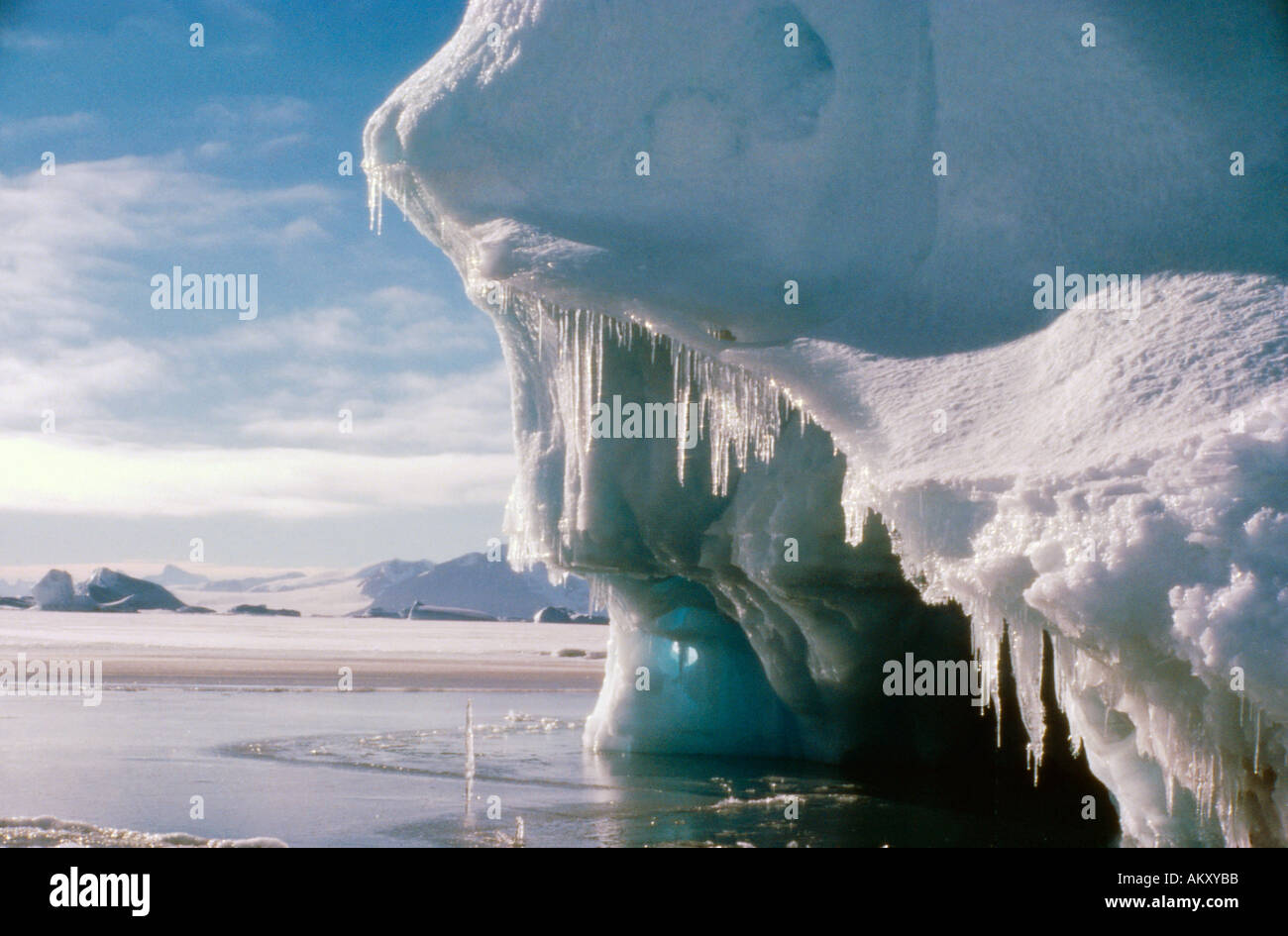Arctic Ice Cap Stock Photo