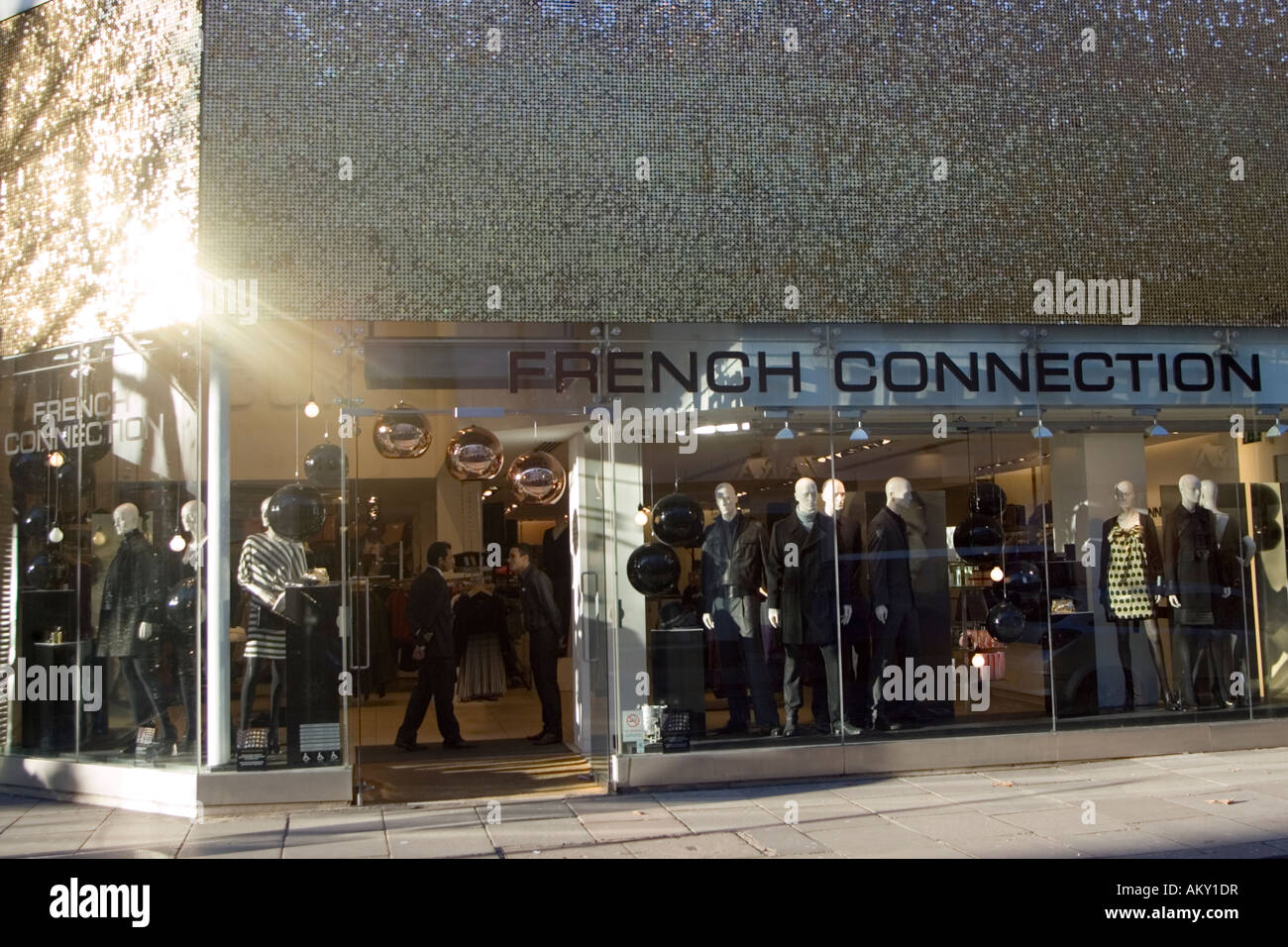 Exterior of French Connection shop, Covent Garden London Stock Photo