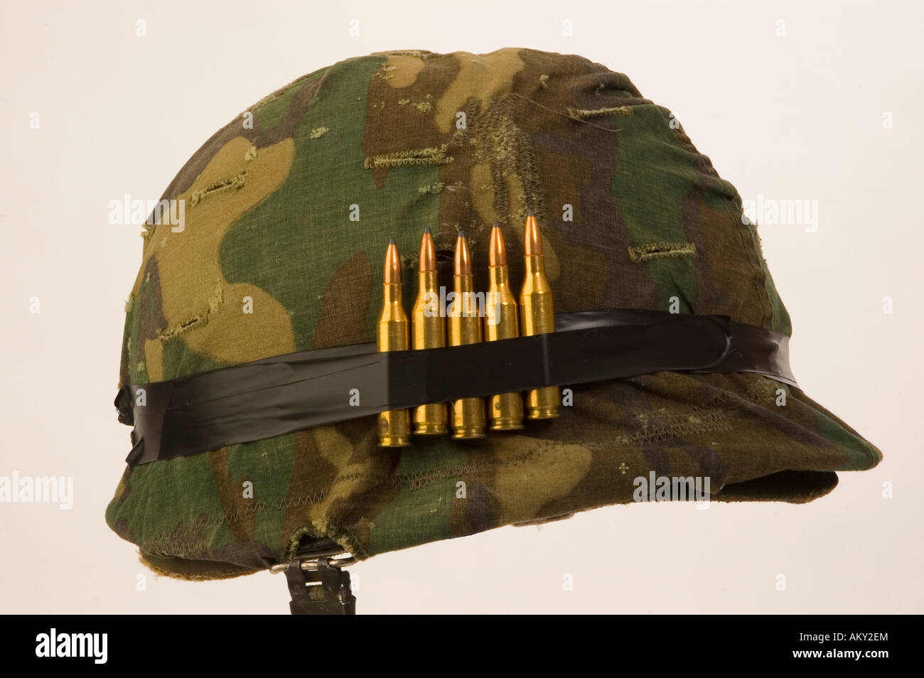 helmet bullets USA Marine helmet Stock Photo Alamy