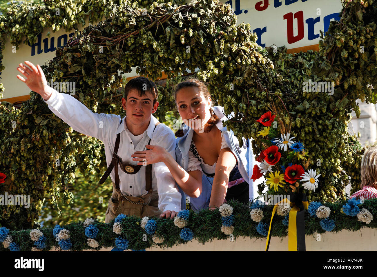 Traditional opening parade, Oktoberfest, Munich beer festival, Bavaria ...