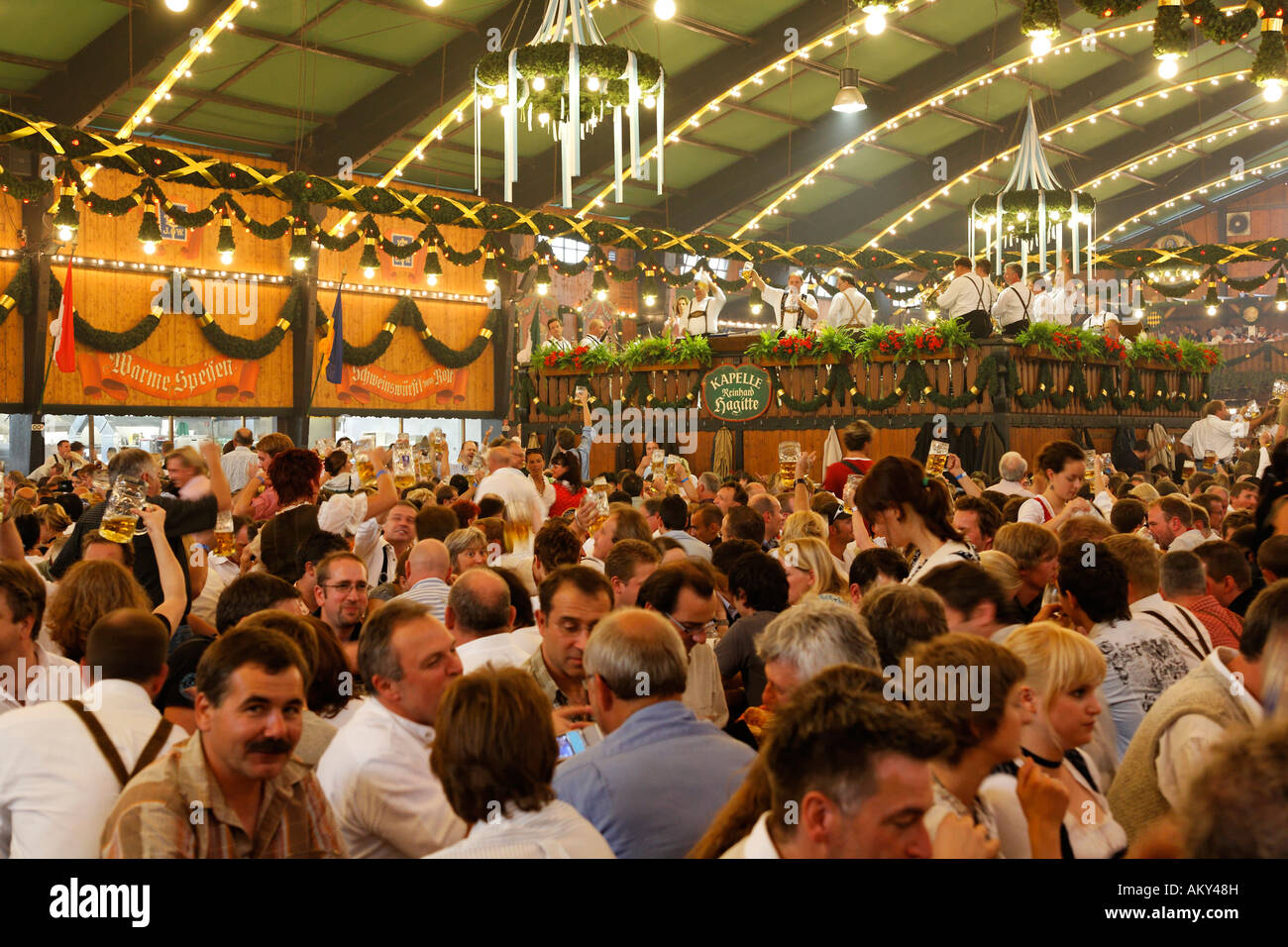 Oktoberfest, Munich beer festival, Bavaria, Germany Stock Photo