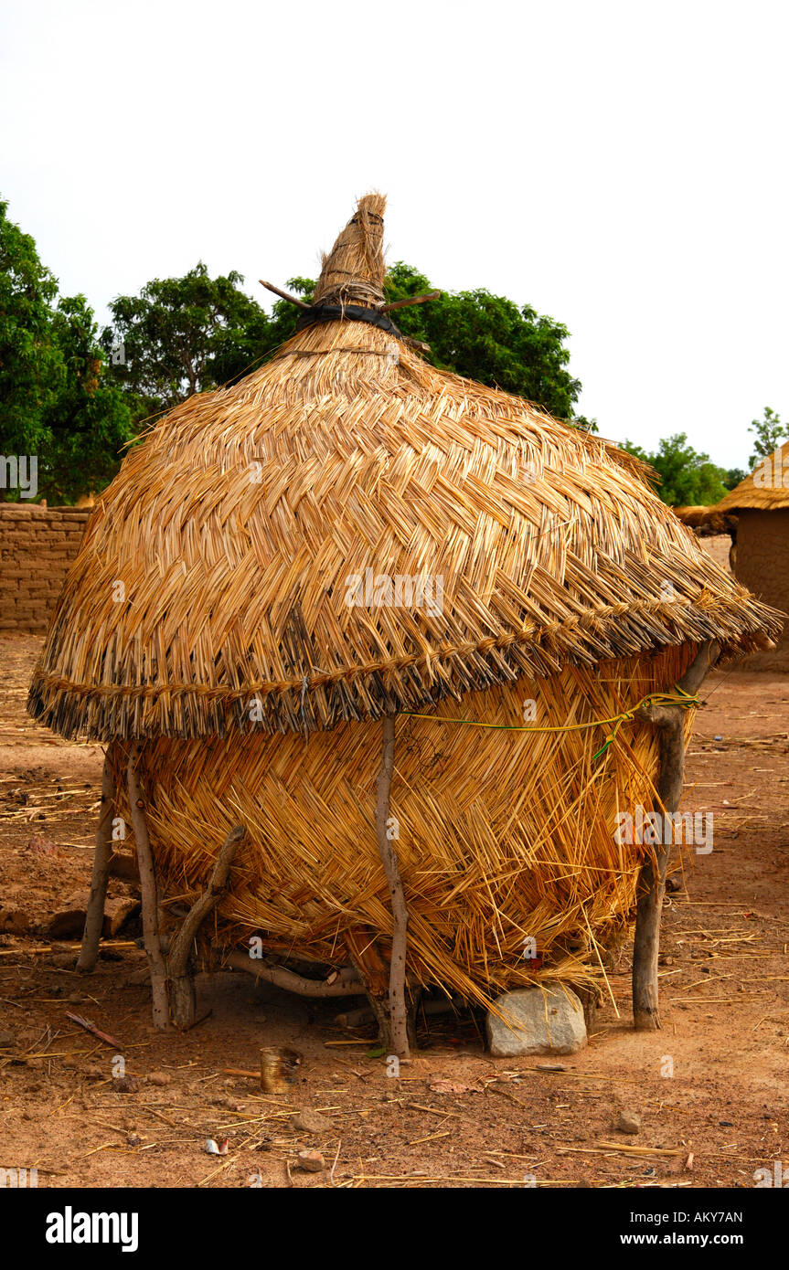 Traditional granary, Burkina Faso Stock Photo