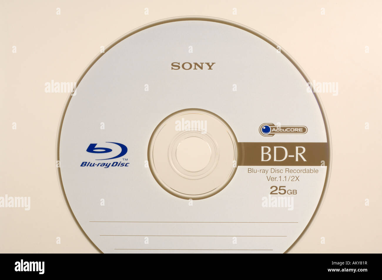 Blu-ray Disc 25 GB Stock Photo