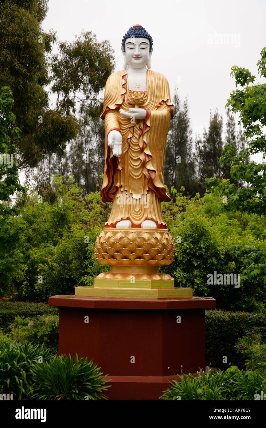Buddha statue in grounds of Nan Tien Buddhist Temple,Berkely, New South Wales. Stock Photo