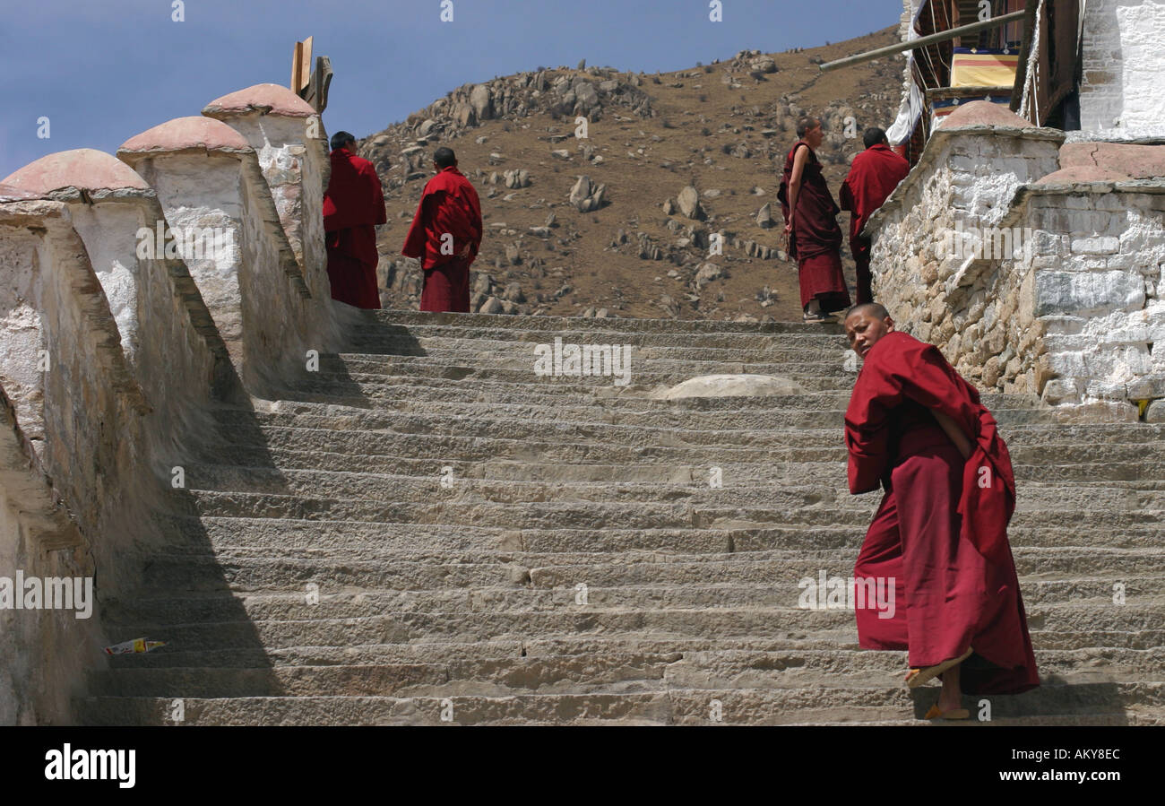 Buddhist monks Drepung Monastery Lhasa Tibet Stock Photo - Alamy