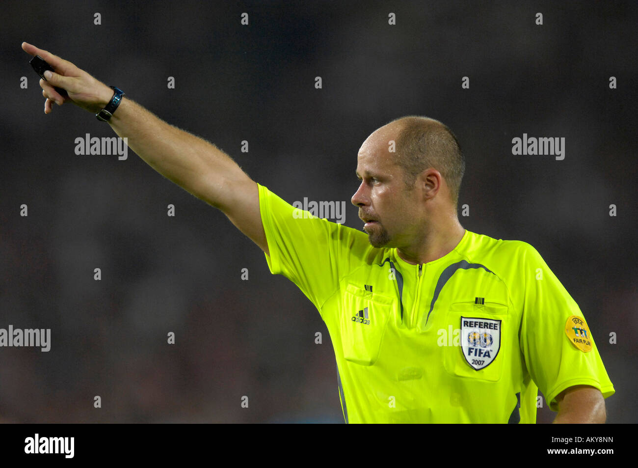 UEFA referee Martin HANSSON SWE Stock Photo