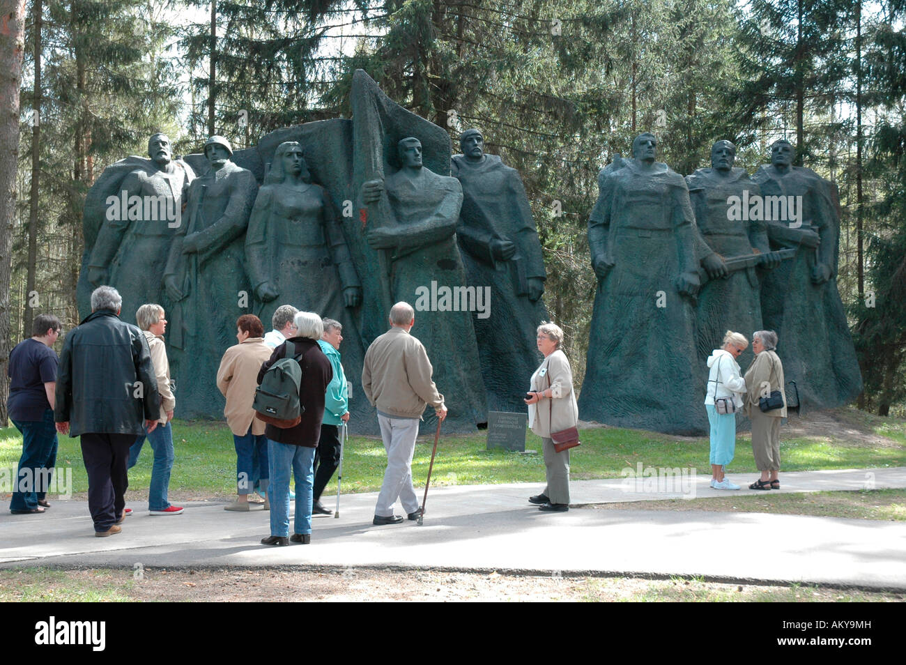 Gruto Parkas, communistic statues, Dzukija, Lithuania Stock Photo