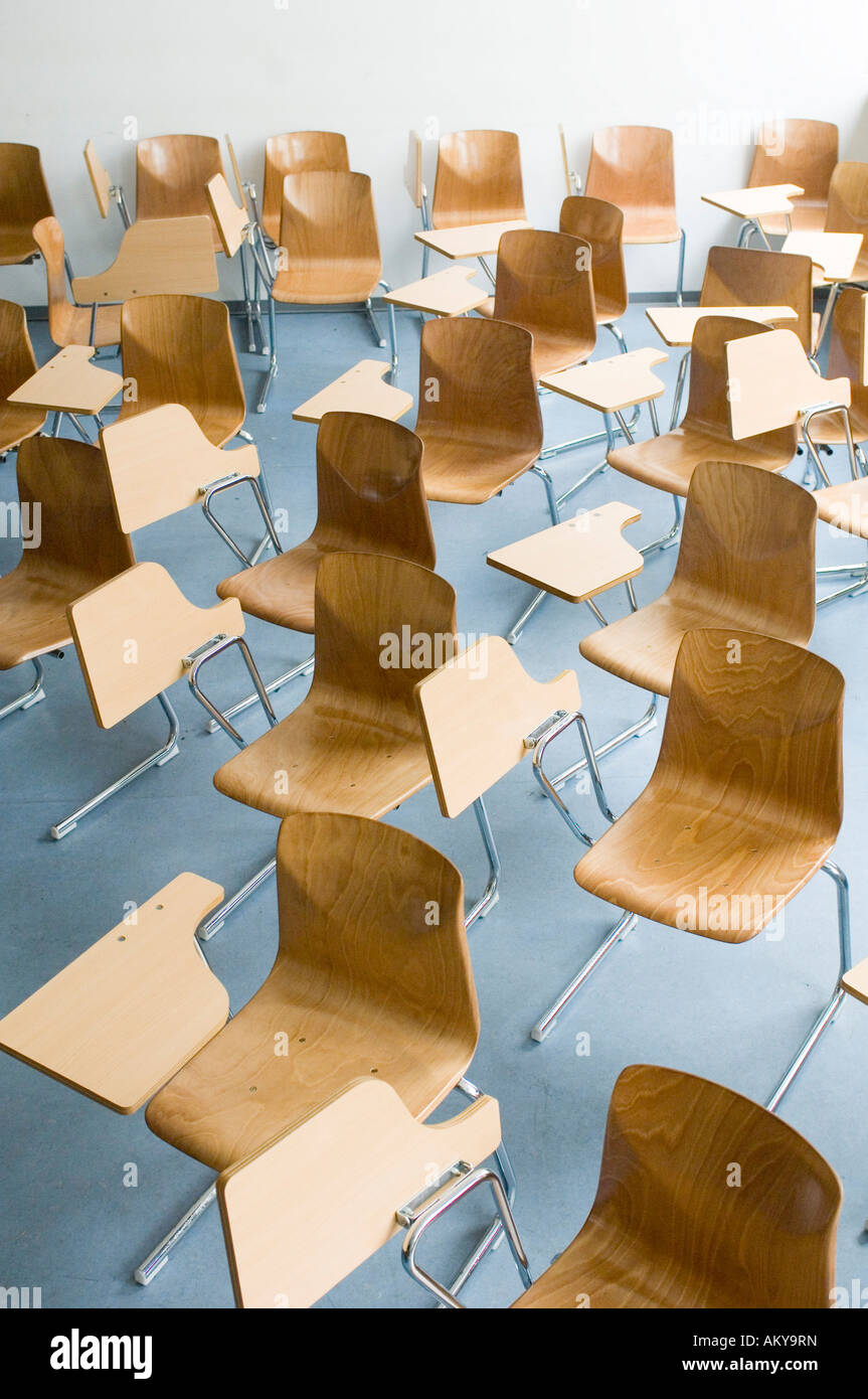 Chairs, university Stock Photo