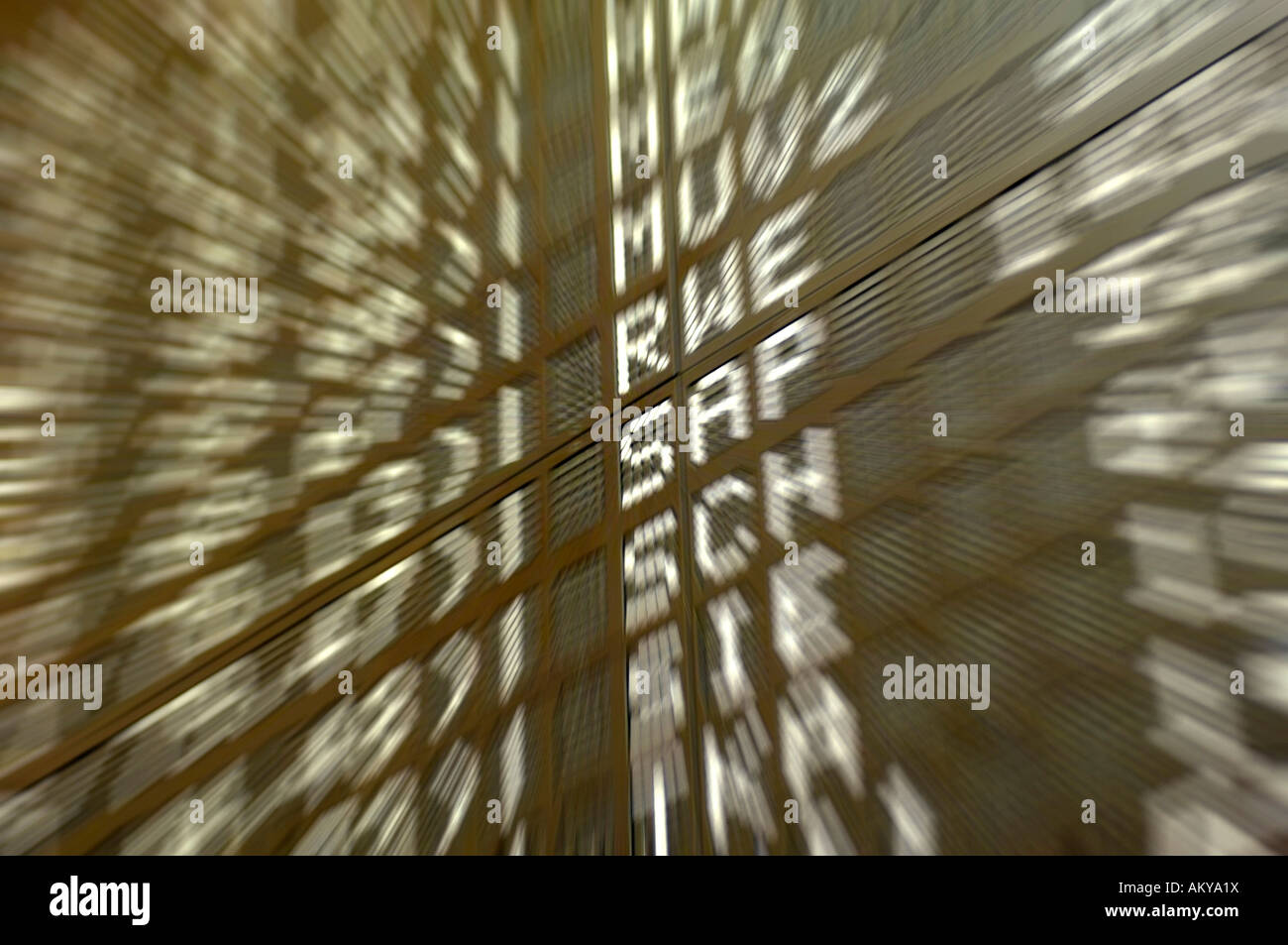 Display at the stock exchange, Frankfurt, Germany Stock Photo