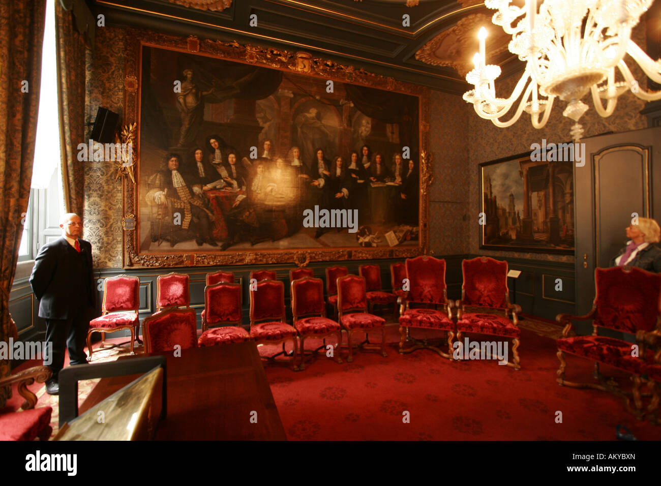 Inside the old city hall "Oude Stadhuis" in The Hague, Netherlands