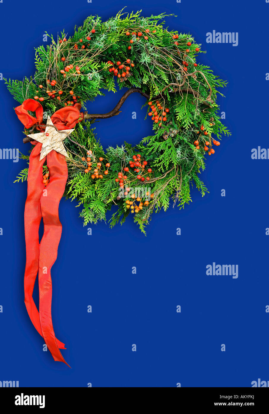 X-mas wreath Stock Photo