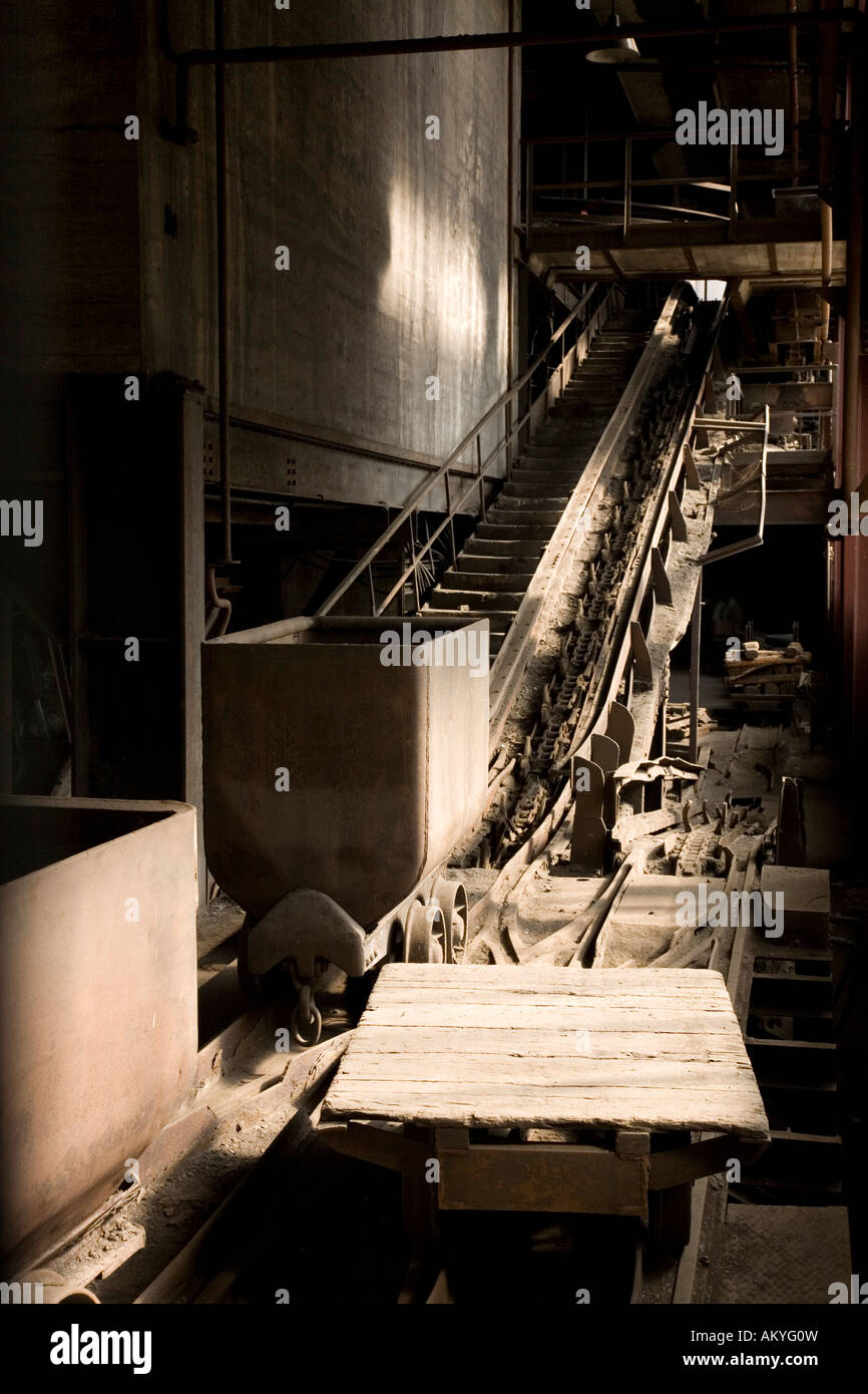 Conveyor, Zollverein, Essen, North Rhine-Westphalia, Germany Stock Photo