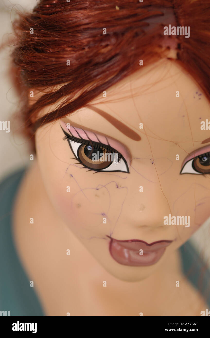 Doll portrait toy girl present toys Stock Photo Alamy