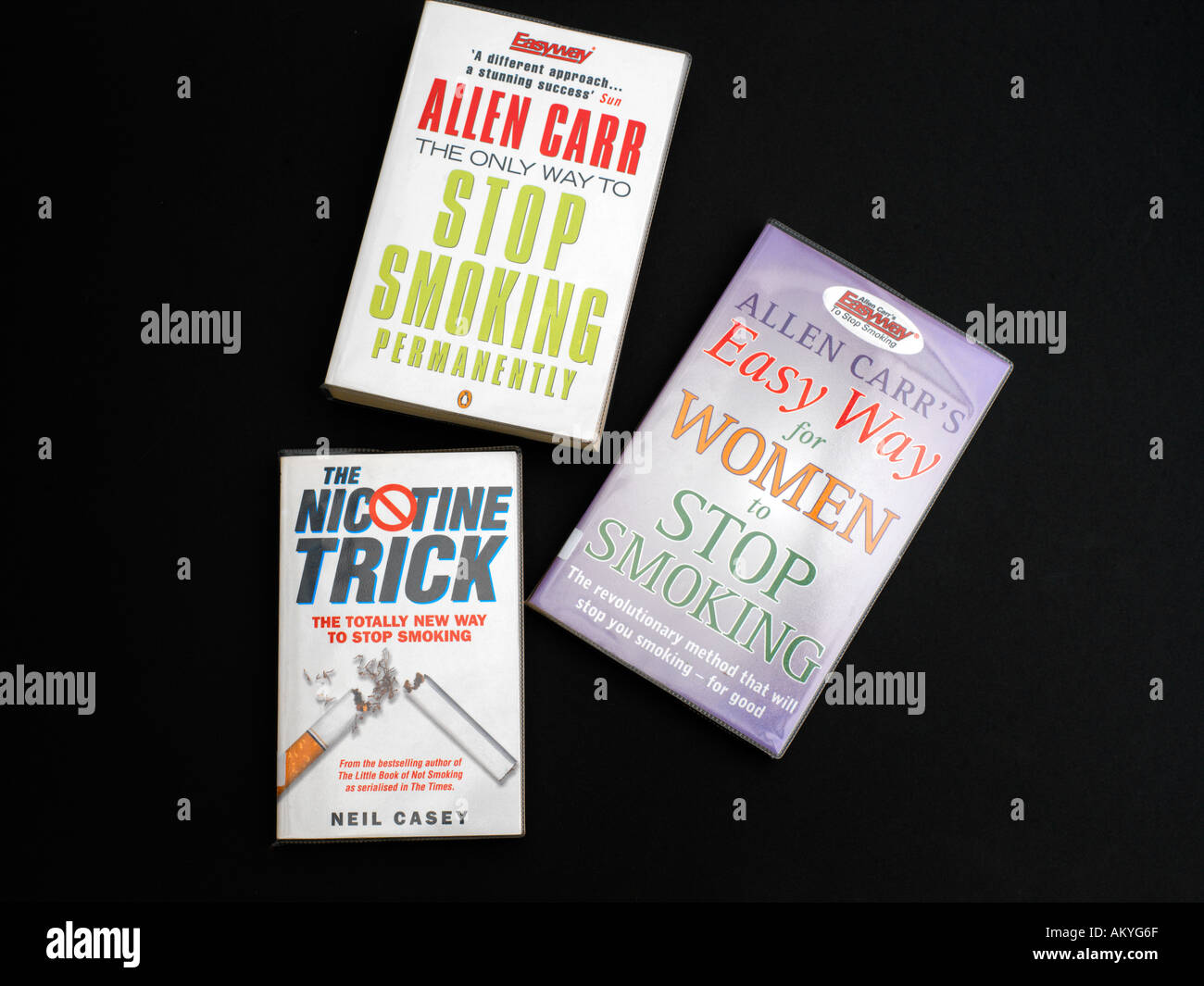 Self Help Books to Quit Smoking Stock Photo Alamy