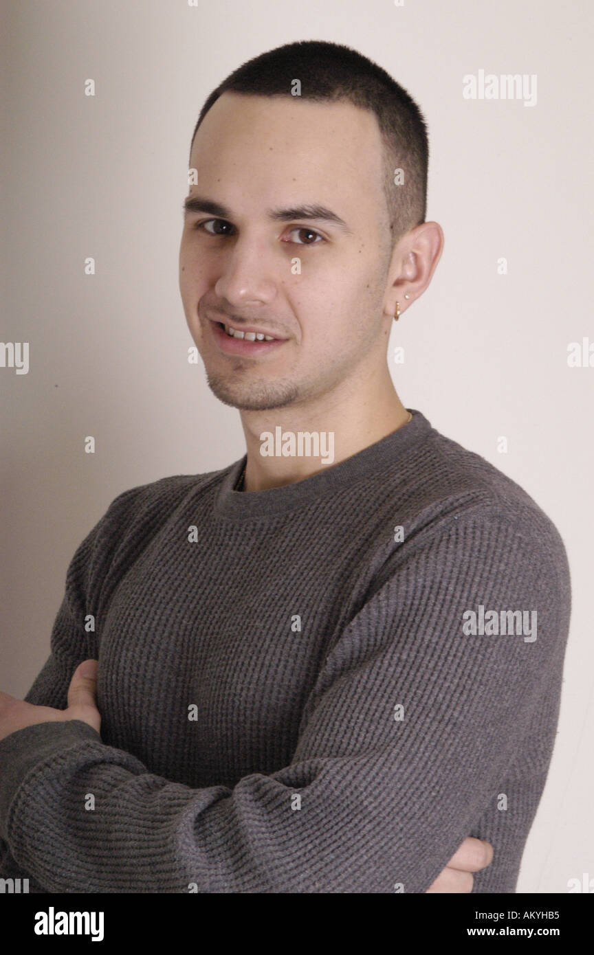 A portrait of a young Hispanic male Stock Photo - Alamy