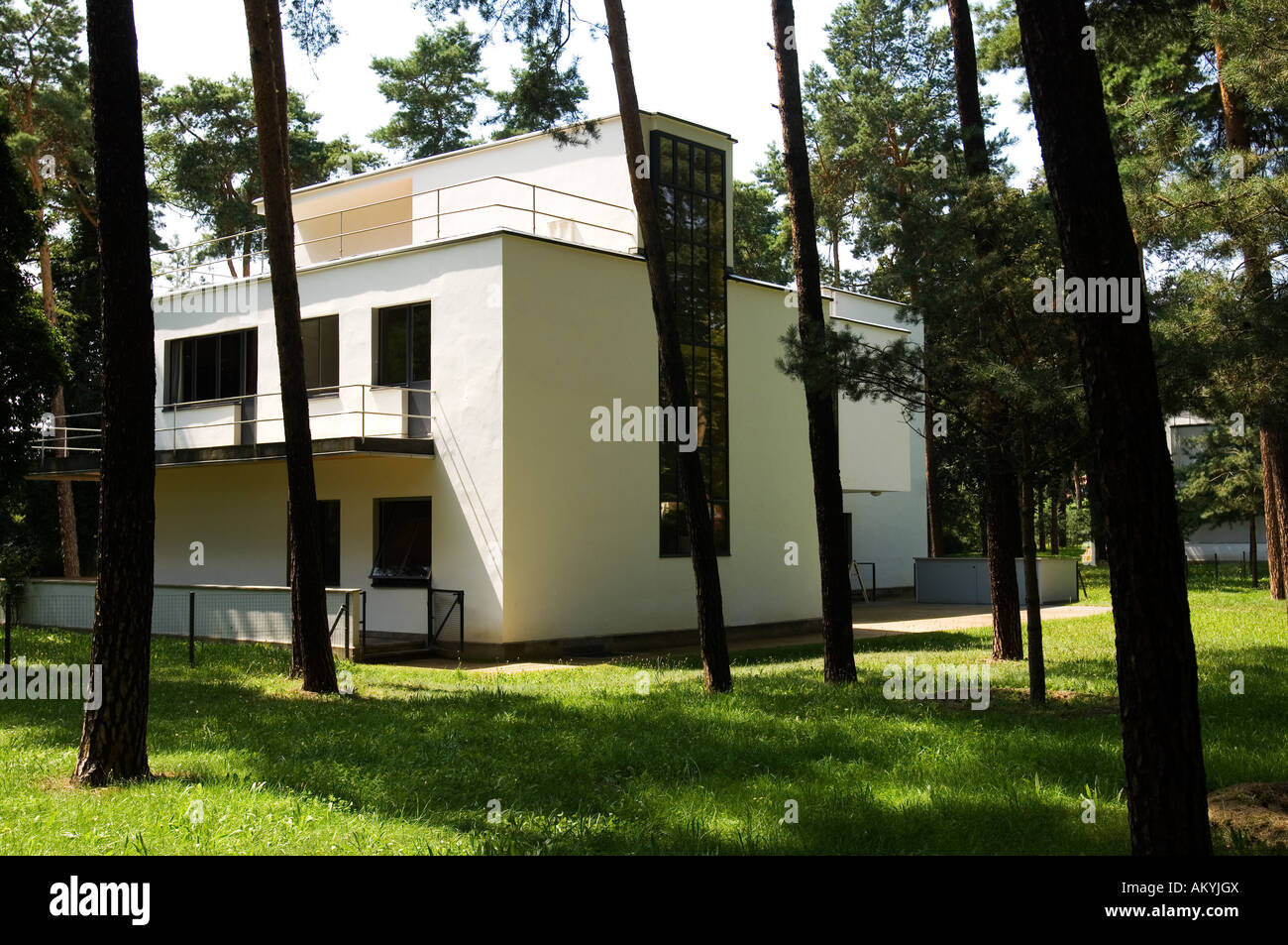 Master house built by Walter Gropius for the Bauhaus Master Group Stock