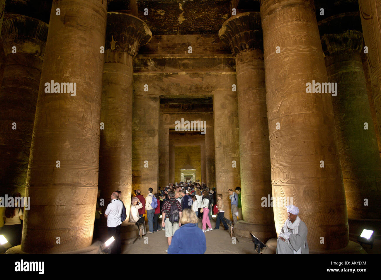 Horus temple the best preserved temple plant in Egypt. Pylon in the