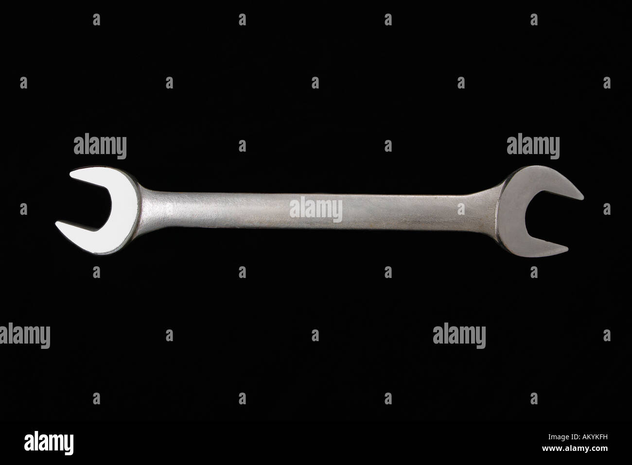 Metal crescent wrench Stock Photo - Alamy