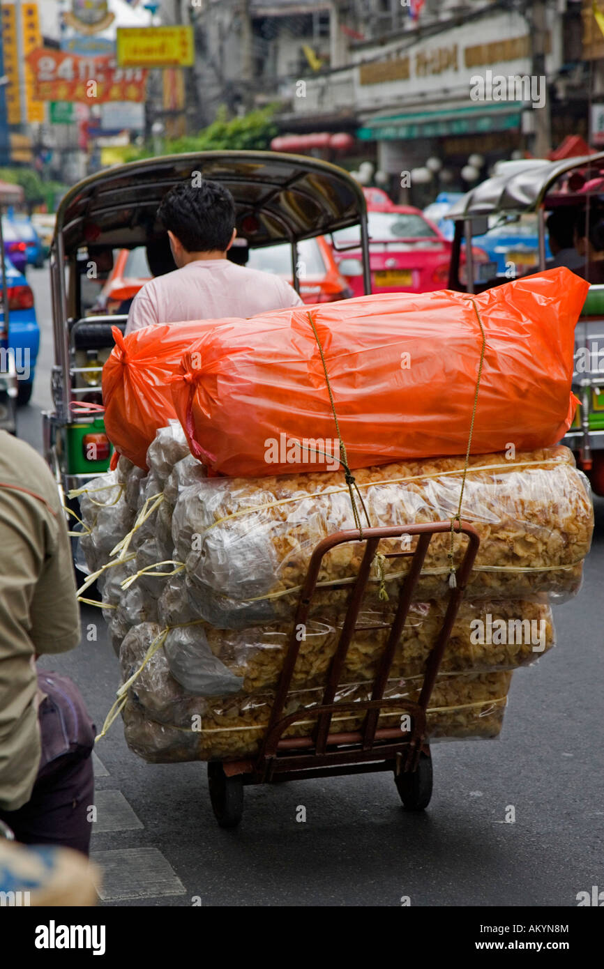 Crowded street in Bangkok, Thailand Stock Photo