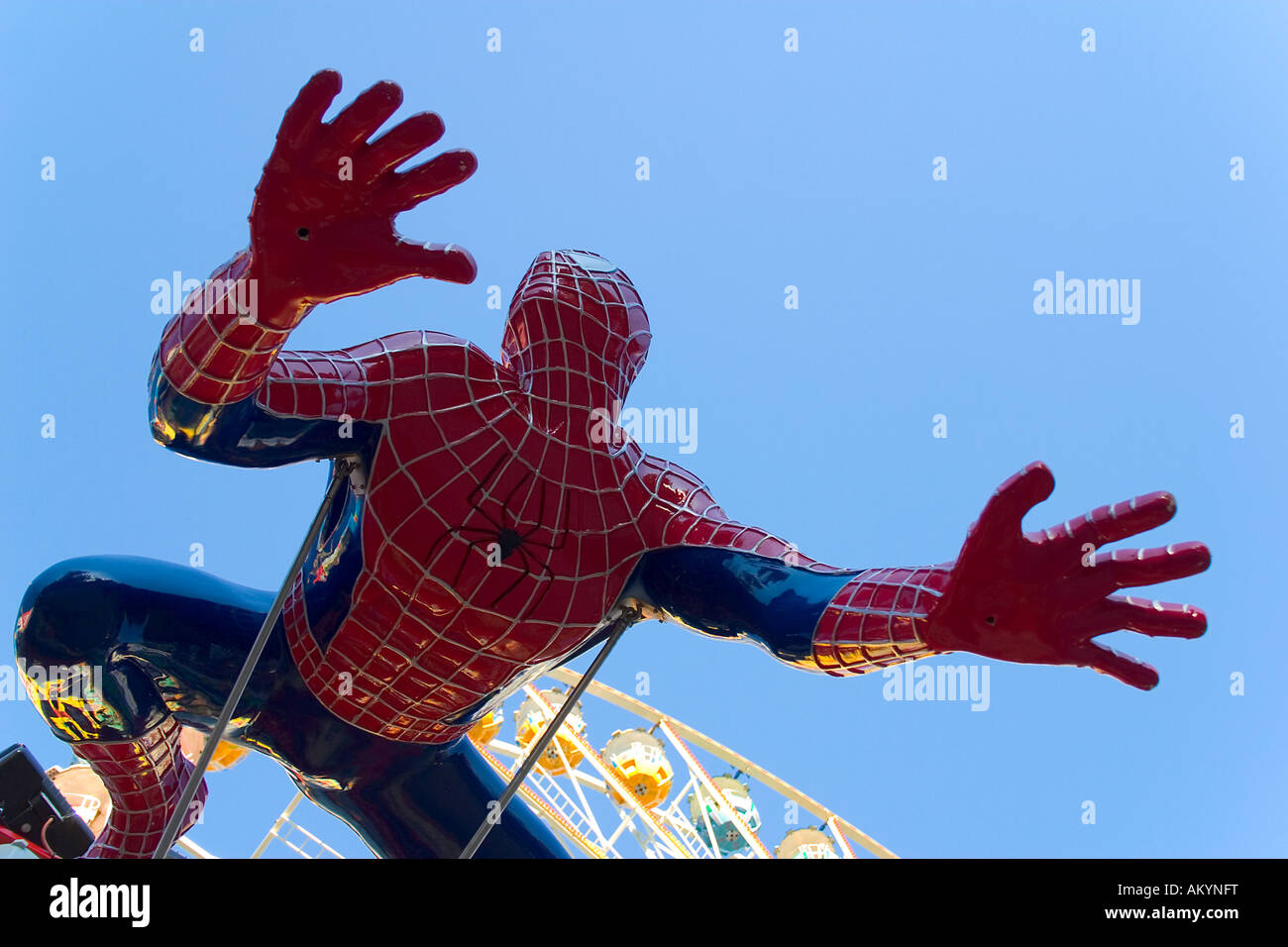 Spiderman figure, fair Stock Photo
