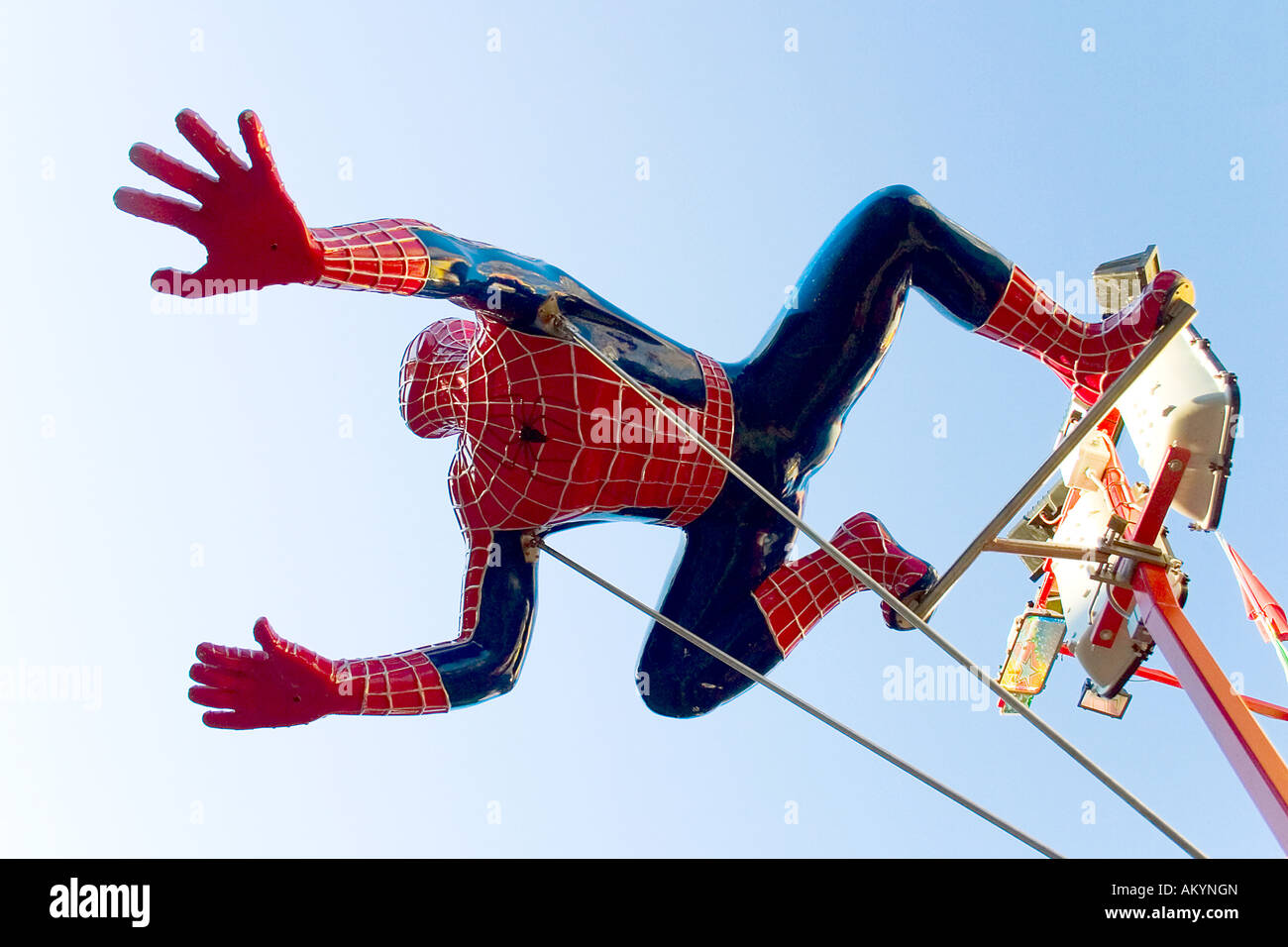 Spiderman, comoc character, fair Stock Photo