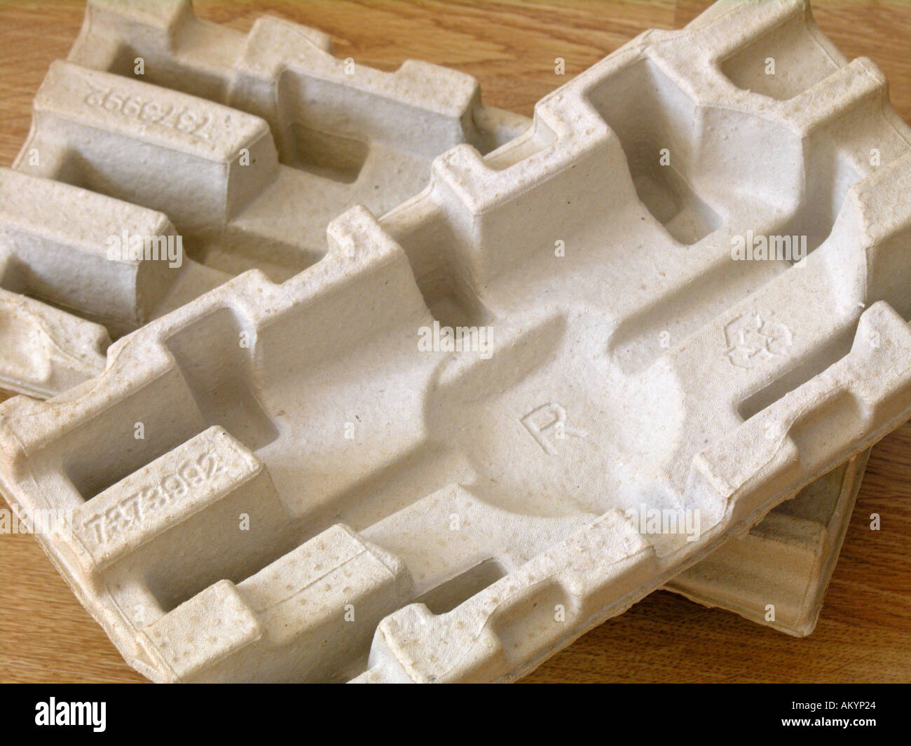 recycled product packaging made from recycled paper Stock Photo - Alamy