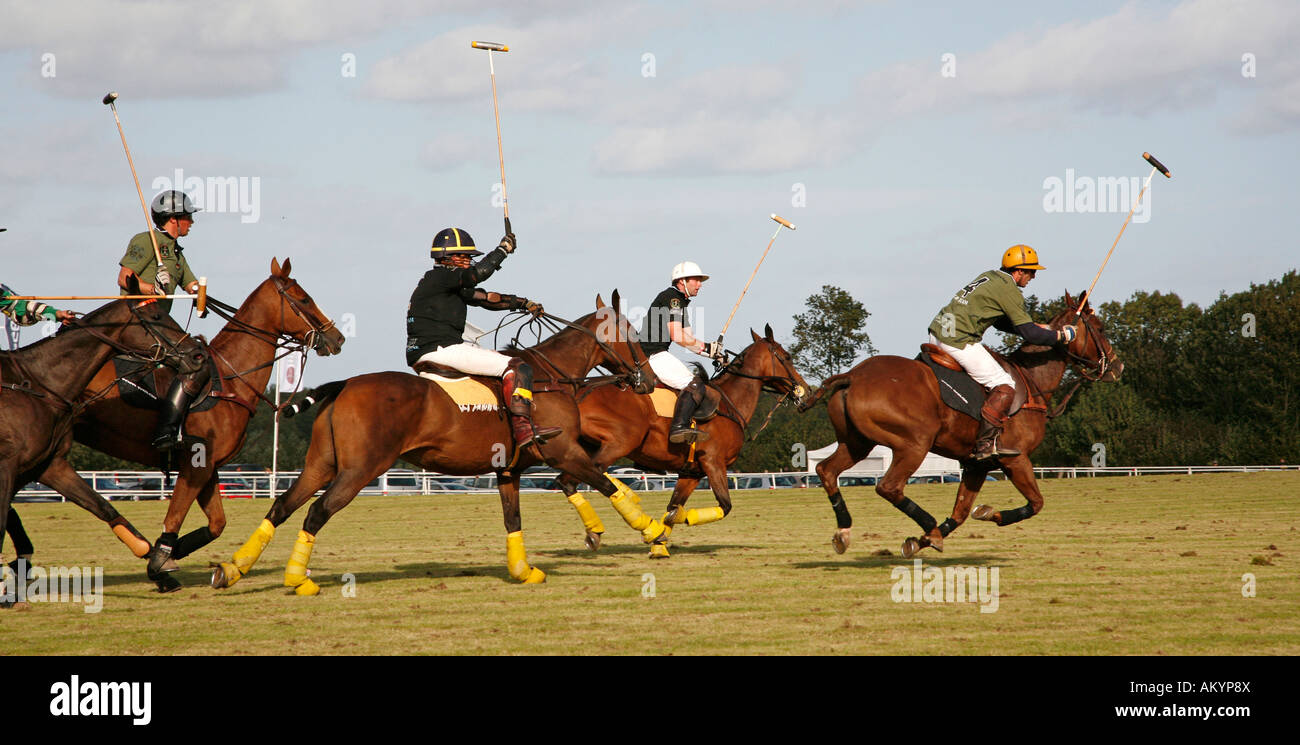 A game of polo, Timmendorf, Schleswig-Holstein, Germany Stock Photo