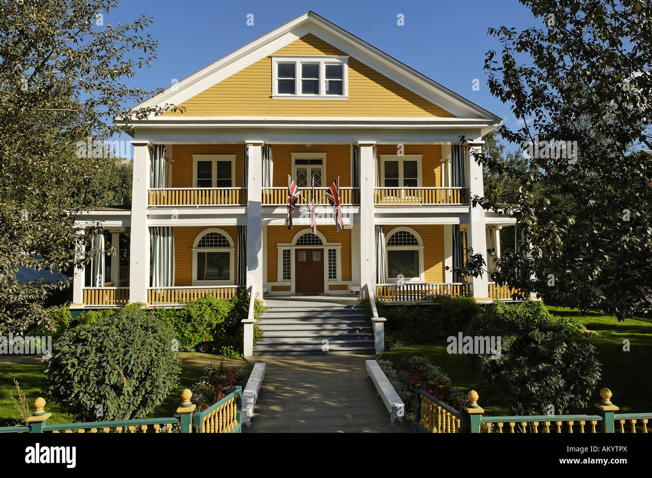 Historic mansion at Dawson City, Yukon, Canada Stock Photo Alamy