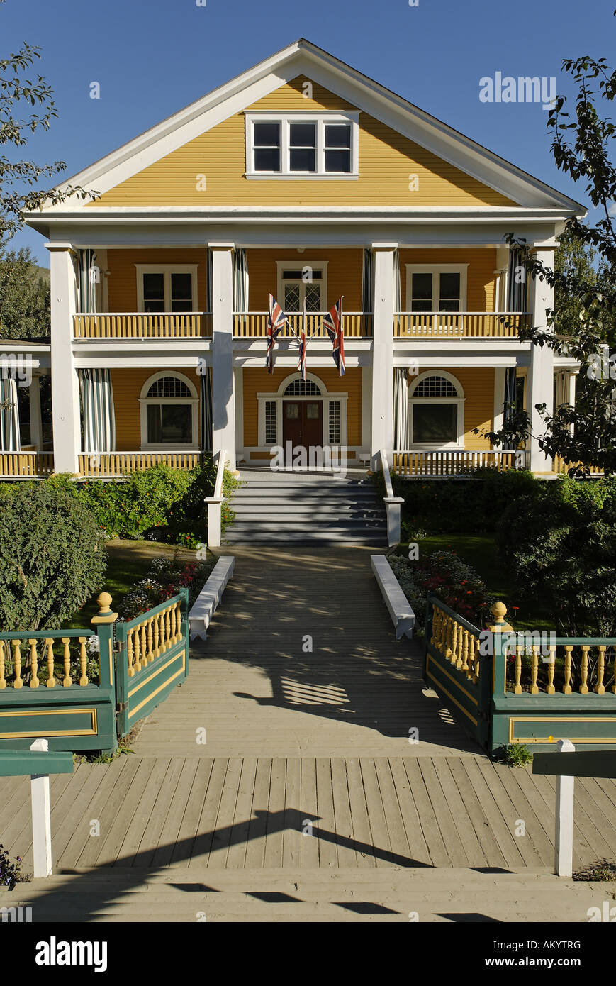 Historic mansion at Dawson City, Yukon, Canada Stock Photo Alamy