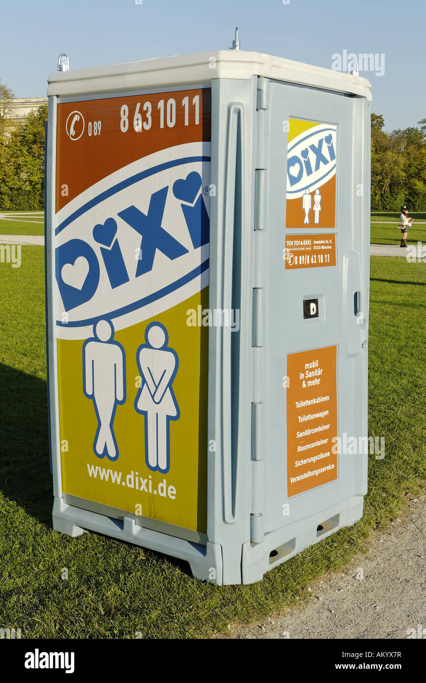 Mobile Dixi toilet Stock Photo - Alamy