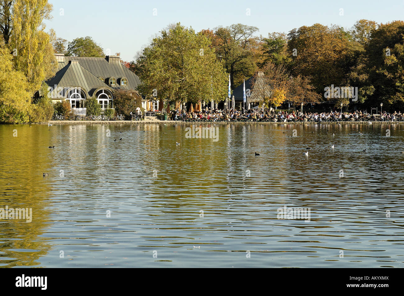 Kleinhesseloher See, Englischer Garten, English Garden, Munich, Bavaria