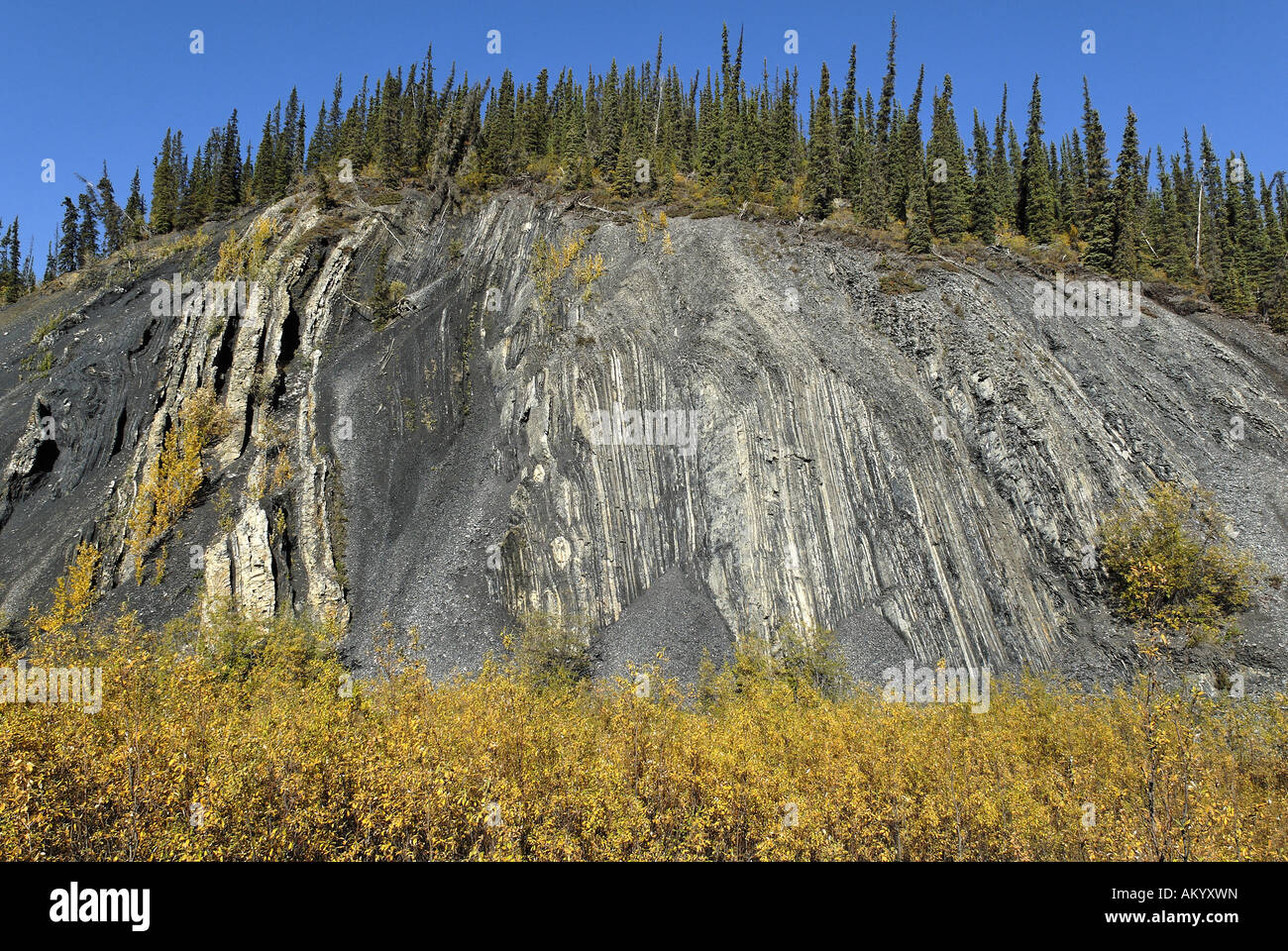 Ogilvy Mountains, Dempster Highway, Yukon Territory, Canada Stock Photo
