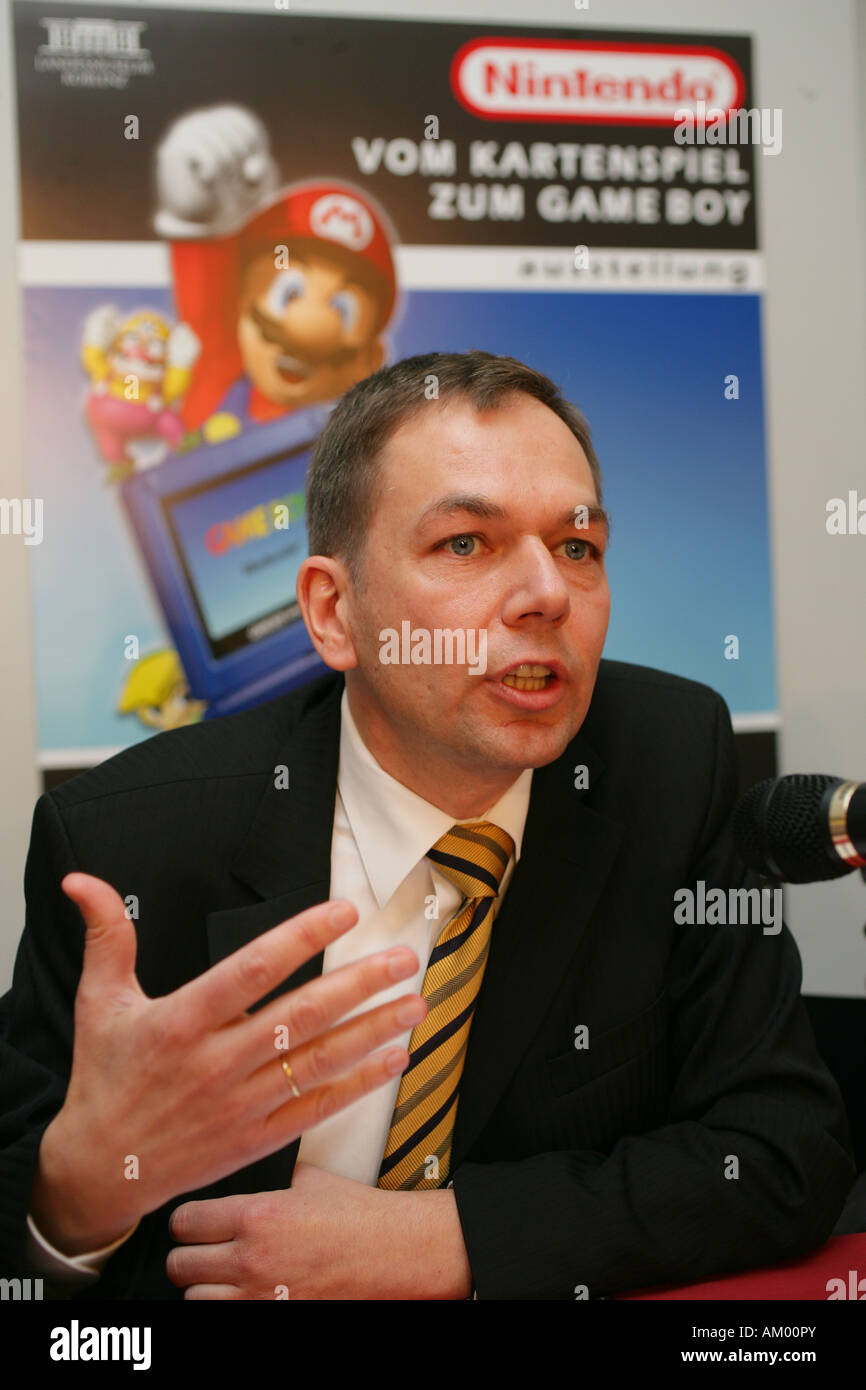 Dr. Bernd Fakesch, General Manager of Nintendo Deutschland Stock Photo