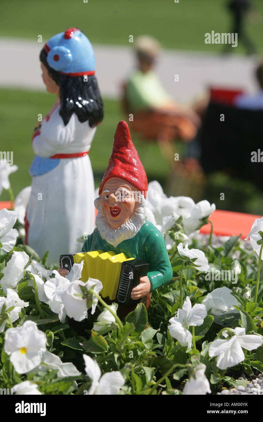 Garden dwarf at the German Horticultural Show in Munich, bavaria, Germany Stock Photo
