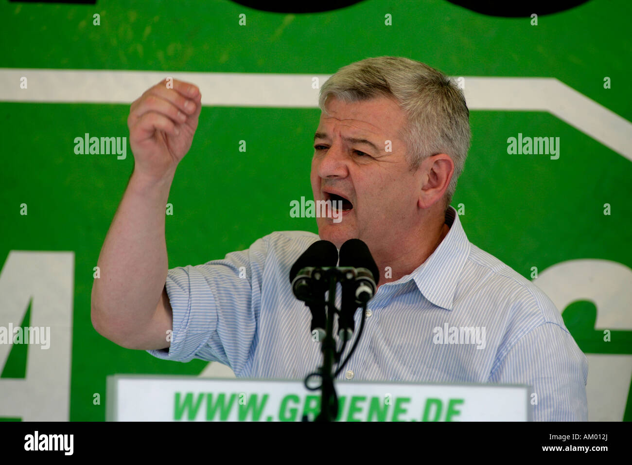 Joschka Fischer, the former german foreign minister Stock Photo