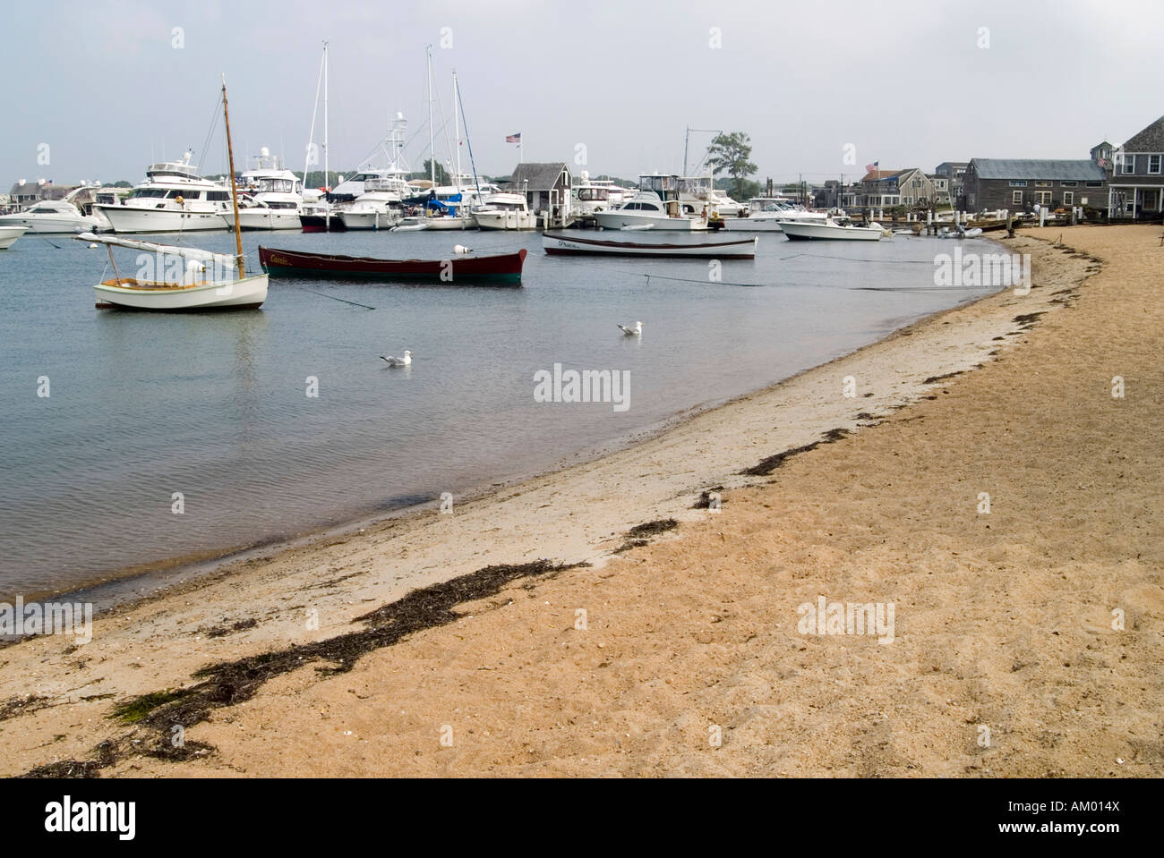 The beach at the small town of Vineyard Haven, Martha's Vineyard