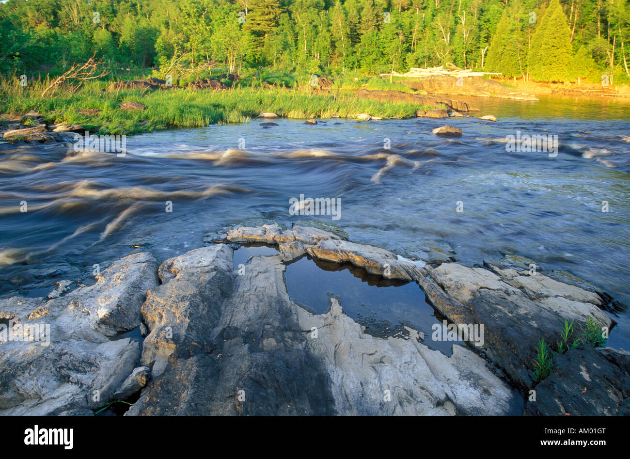 St Louis River in Jay Cooke State Park Minnesota Stock Photo