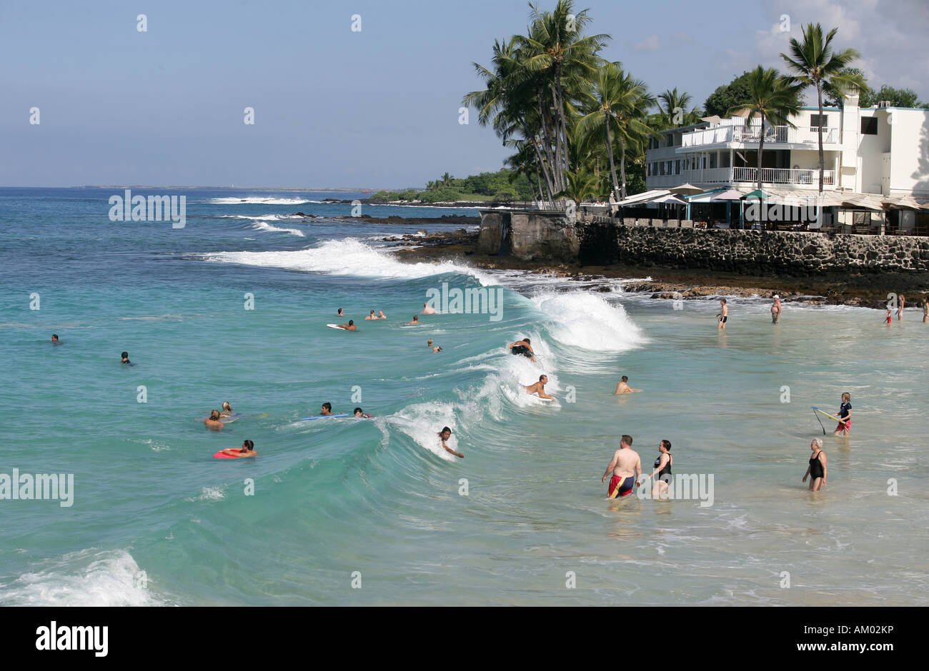 White Sands Beach in Kailua Kona, Hawaii USA Stock Photo Alamy