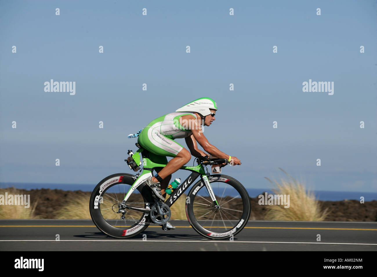 Triathlet Jan Raphael (GER) during the Ironman World Championship in Kailua-Kona Hawaii USA Stock Photo