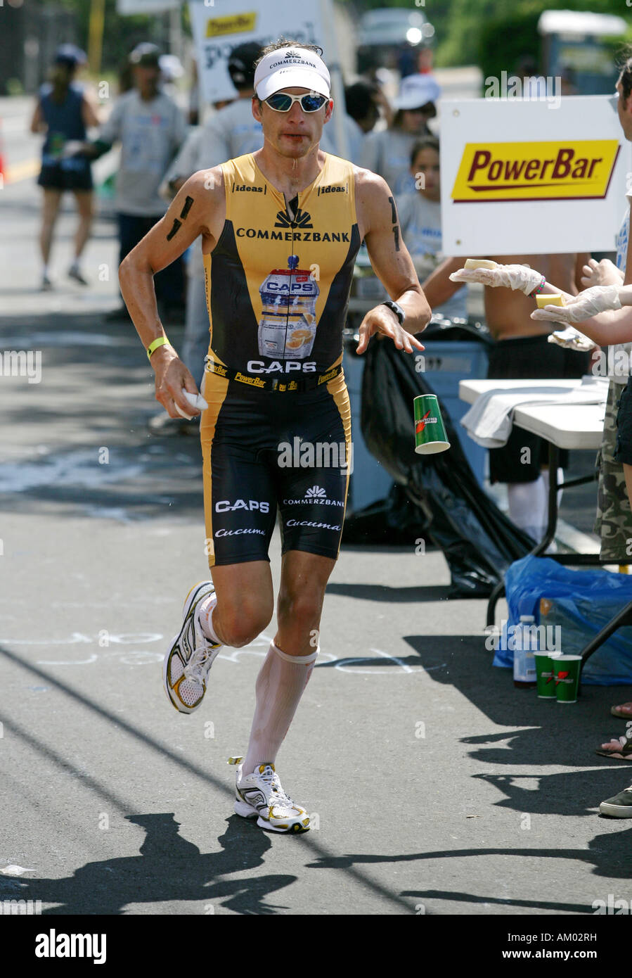 Triathlet Timo Bracht (GER) during the Ironman World Championship in Kailua-Kona Hawaii USA Stock Photo