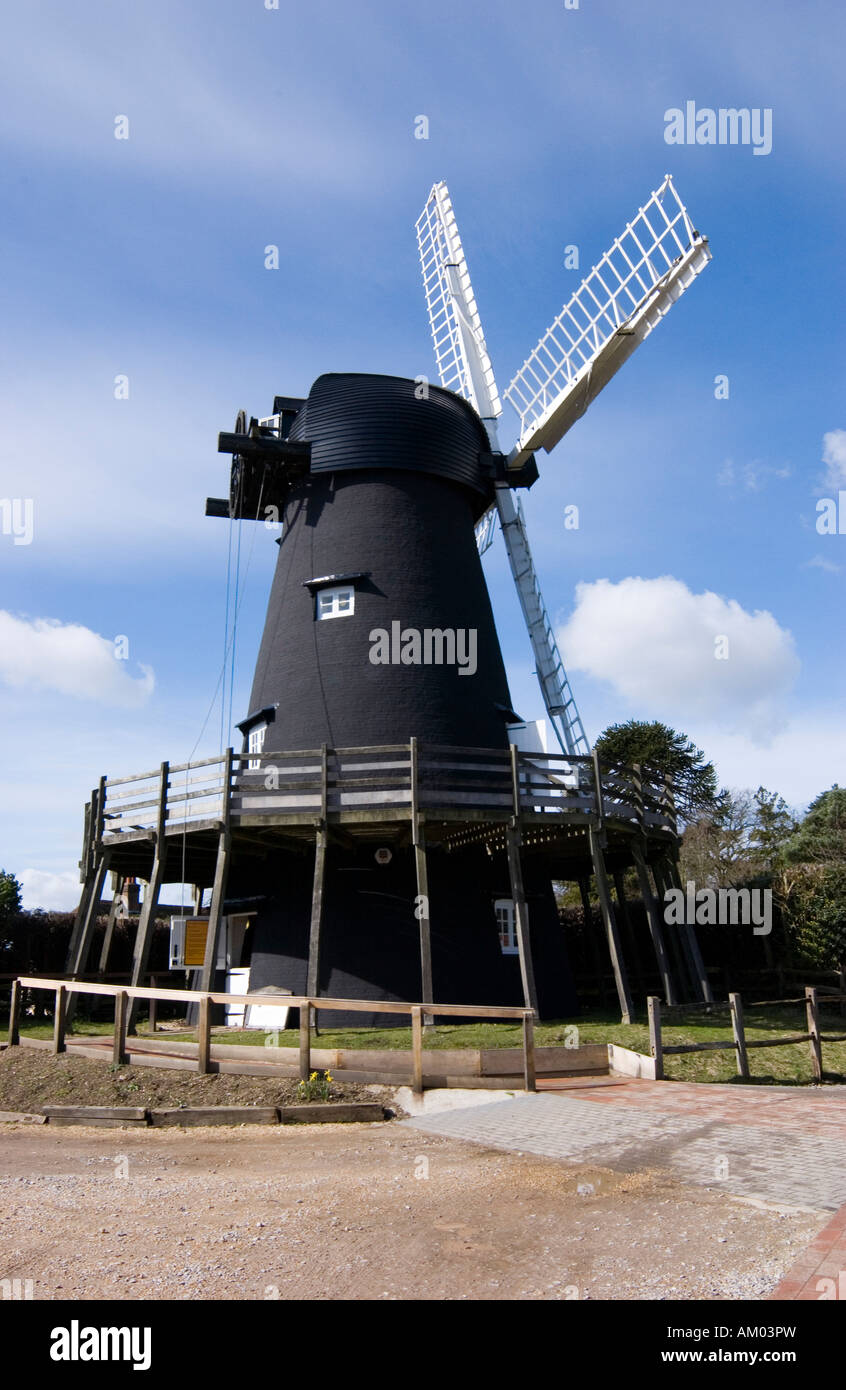 The traditional working windmill built in 1813 at Bursledon in
